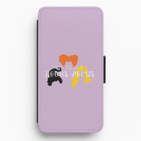 Hocus Halloween Time - Hocus Halloween Flip / Wallet Phone Case Shock Absorber Daily Essential