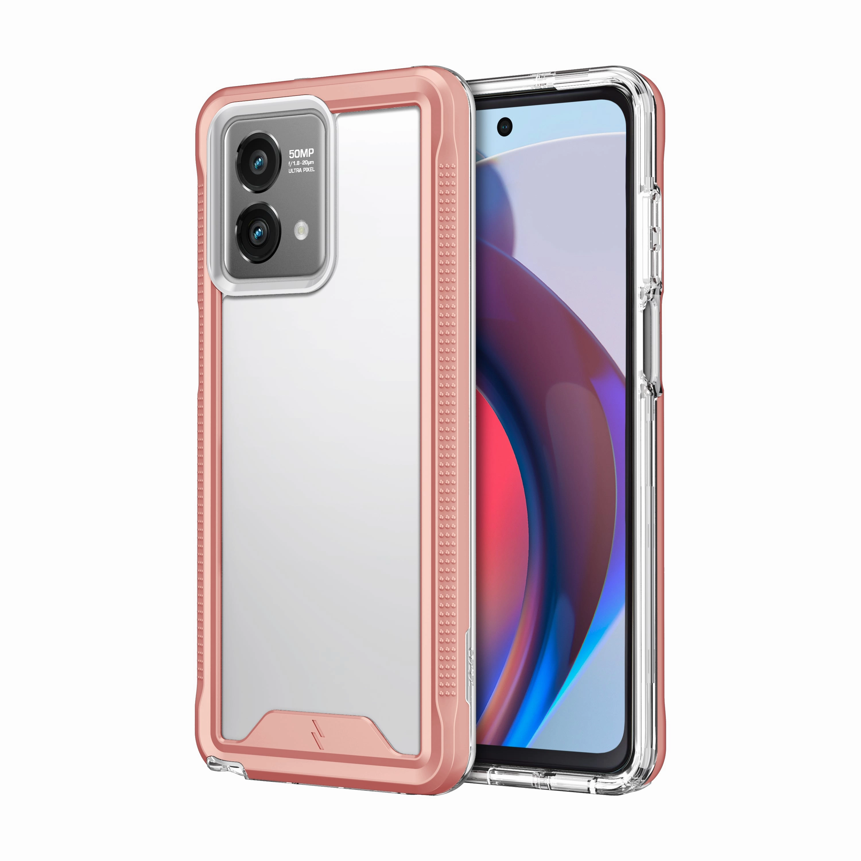 ZIZO ION Series moto g stylus (2023) Case - Rose Gold Elegant Texture