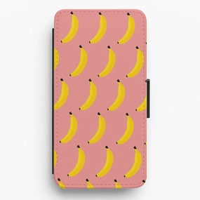 Banana Pattern Flip / Wallet Phone Case Soft Edge Texture Flexible Comfort