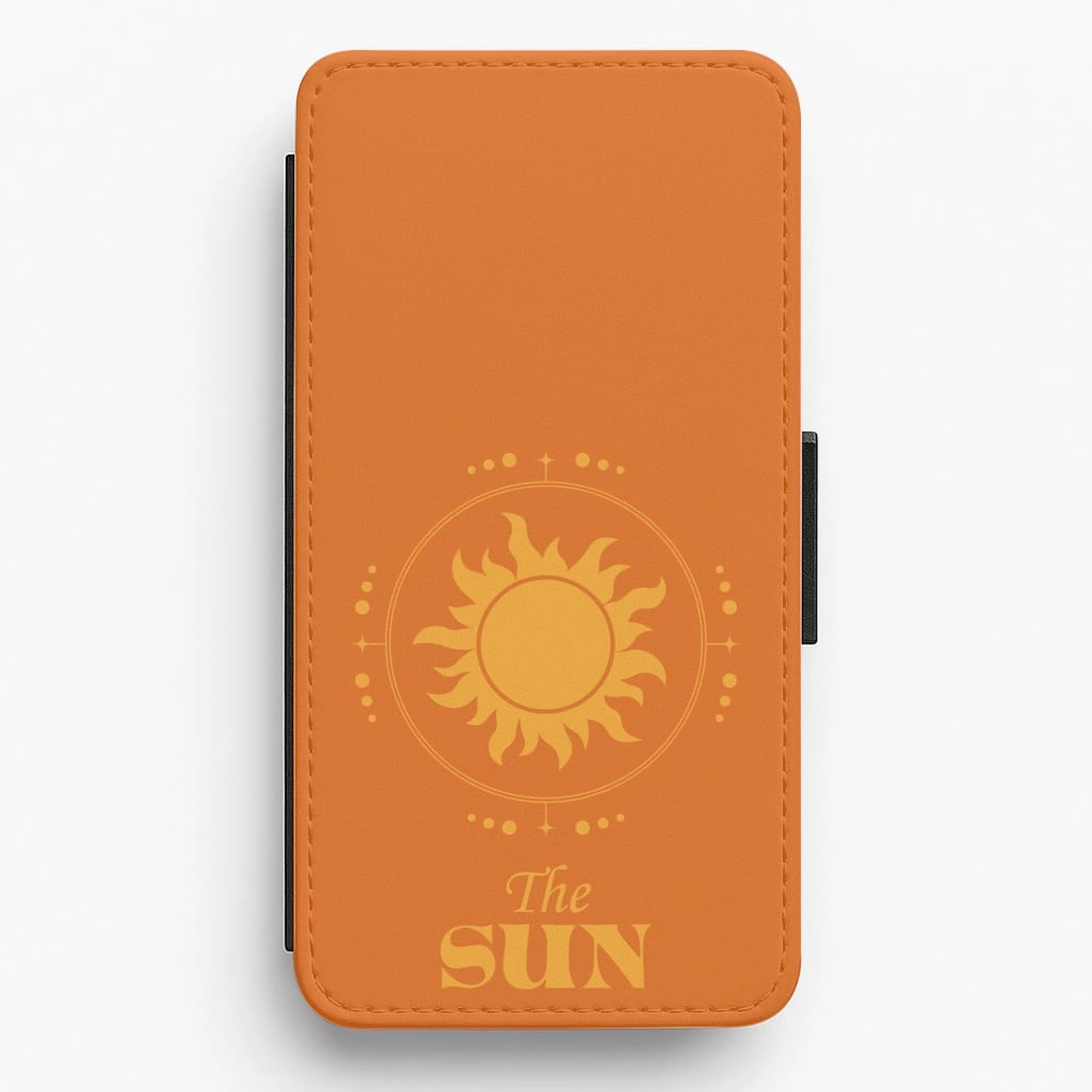 Comfort touch The Sun Orange Flip / Wallet Phone Case