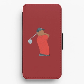 Tiger - Golf Flip / Wallet Phone Case Everyday Function