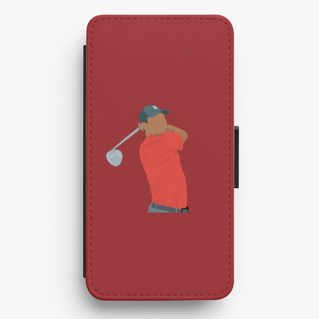 Tiger - Golf Flip / Wallet Phone Case Everyday Function