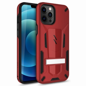 Drop Shield Protective Edge Layer ZIZO TRANSFORM Series iPhone 12 / iPhone 12 Pro Case - Red