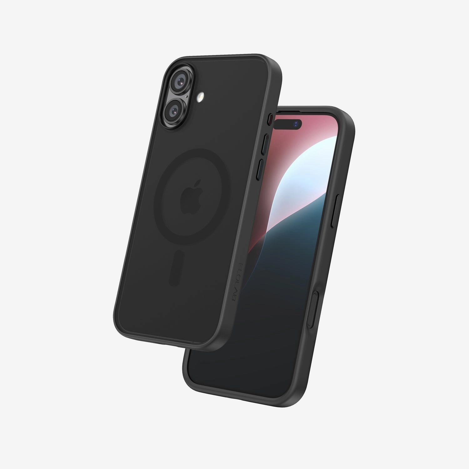 FLOLAB Surtect Tri-Fusion MagSafe Compatible Case  iPhone 16 Series (Matte Black Frost) strong glass layer Screen Shield Layer