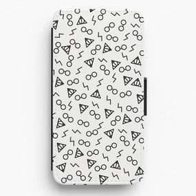 Potter Pattern Flip / Wallet Phone Case Wear resistant Matte Protection
