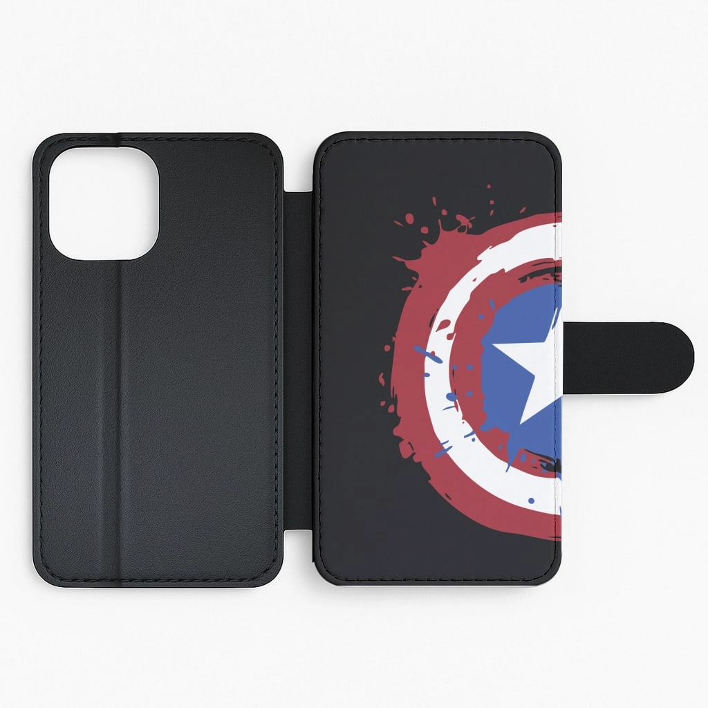 The Shield Flip / Wallet Phone Case Matte Texture Compact Shell