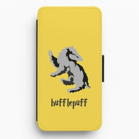Hufflepuff Flip / Wallet Phone Case Shock Surface Hard Plastic
