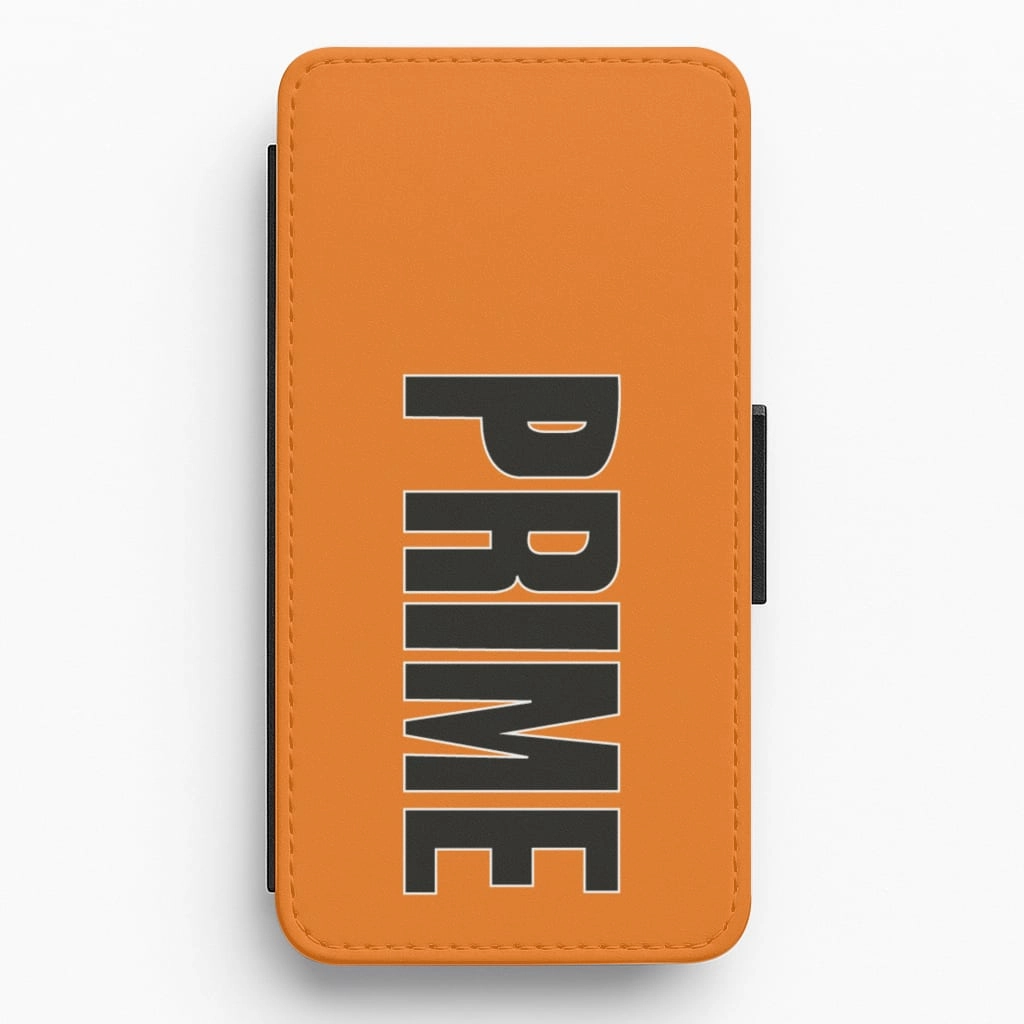 easy installation Hybrid Texture Prime - Orange Flip / Wallet Phone Case