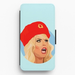 Minimalist Aesthetic KATYA Zamolodchikova - RuPaul's Drag Race Flip Wallet Phone Case