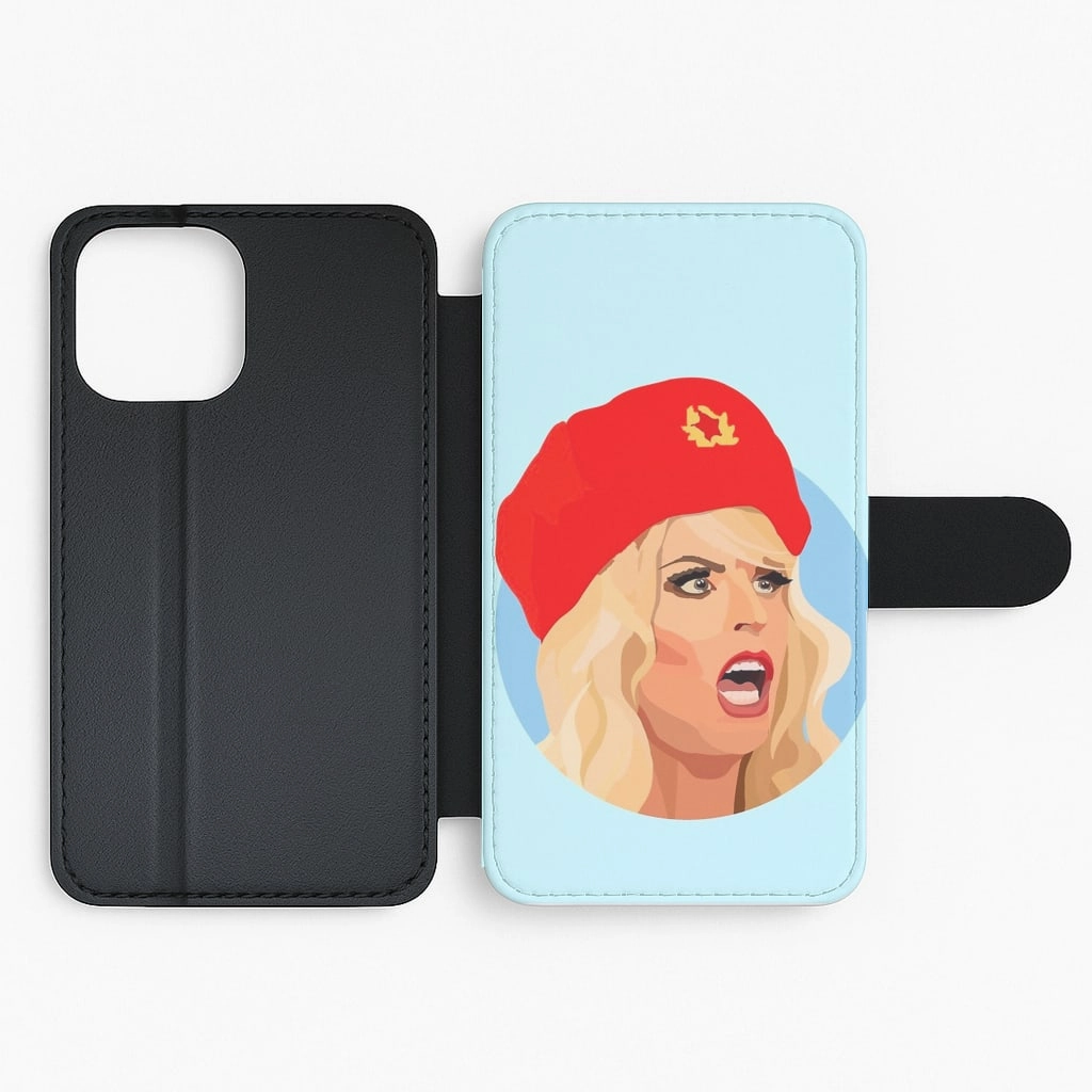 KATYA Zamolodchikova - RuPaul's Drag Race Flip Wallet Phone Case Smooth Detail