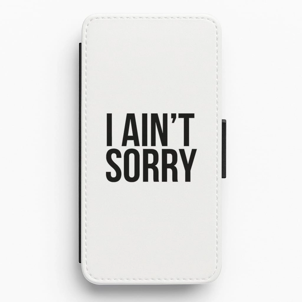 Luxury Feel I Ain't Sorry - Beyonce Quote Flip / Wallet Phone Case