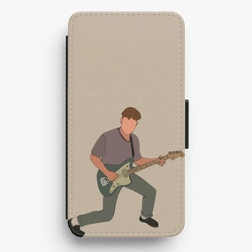Fashionable Texture Faceless Fender Flip / Wallet Phone Case