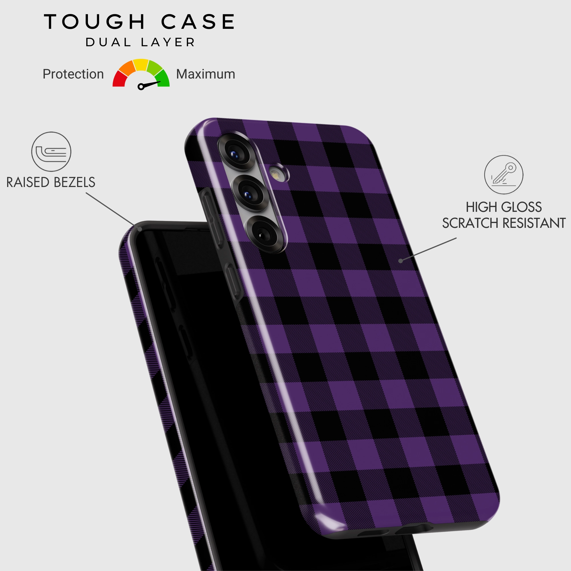 BuffaBOO Glossy Texture Layer Ergonomic Feel