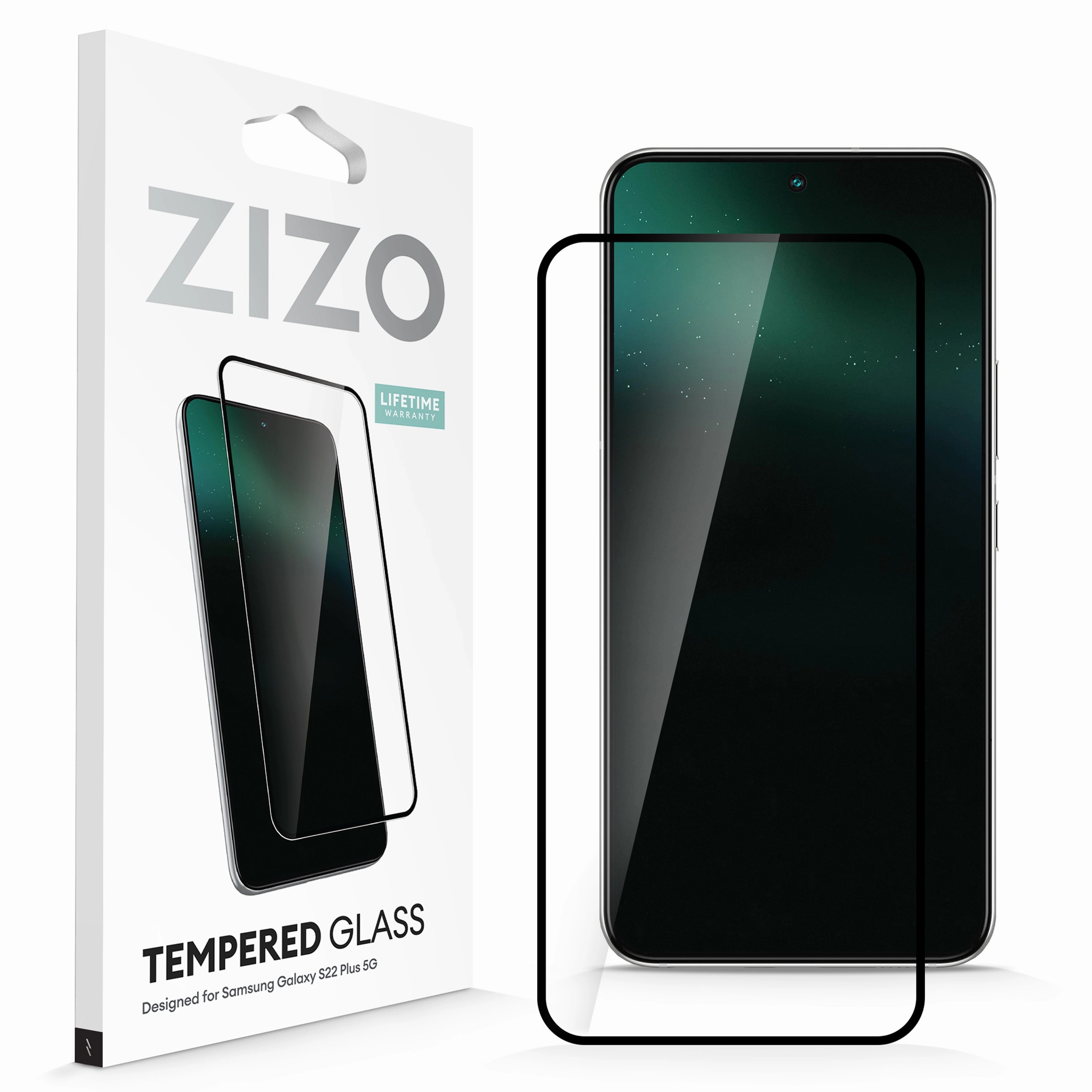 Fashion Accent ZIZO TEMPERED GLASS Edge to Edge Screen Protector for Galaxy S22 Plus