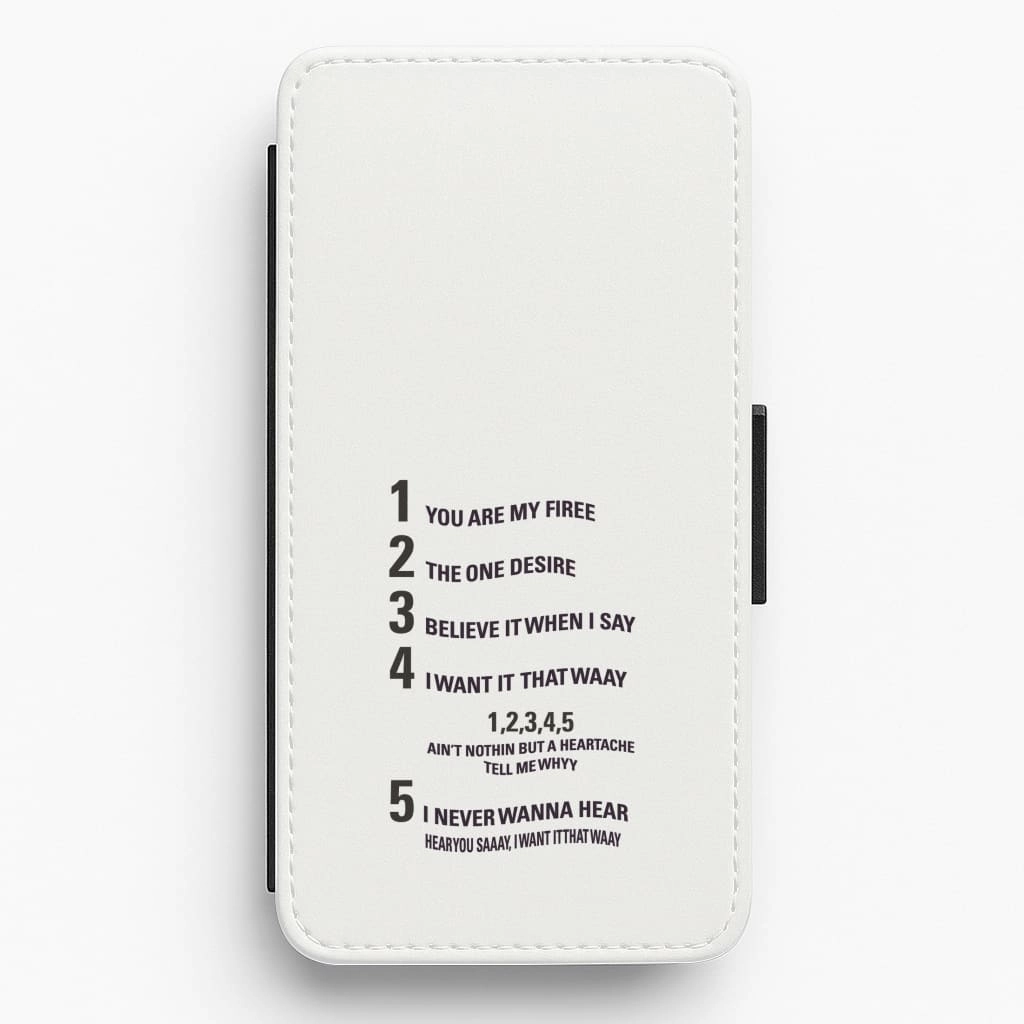 custom design Hybrid Texture Layer I Want It That Way - B99 Flip / Wallet Phone Case