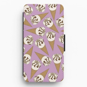 Travel Accessory Netto - Ice Cream Patterns Flip / Wallet Phone Case