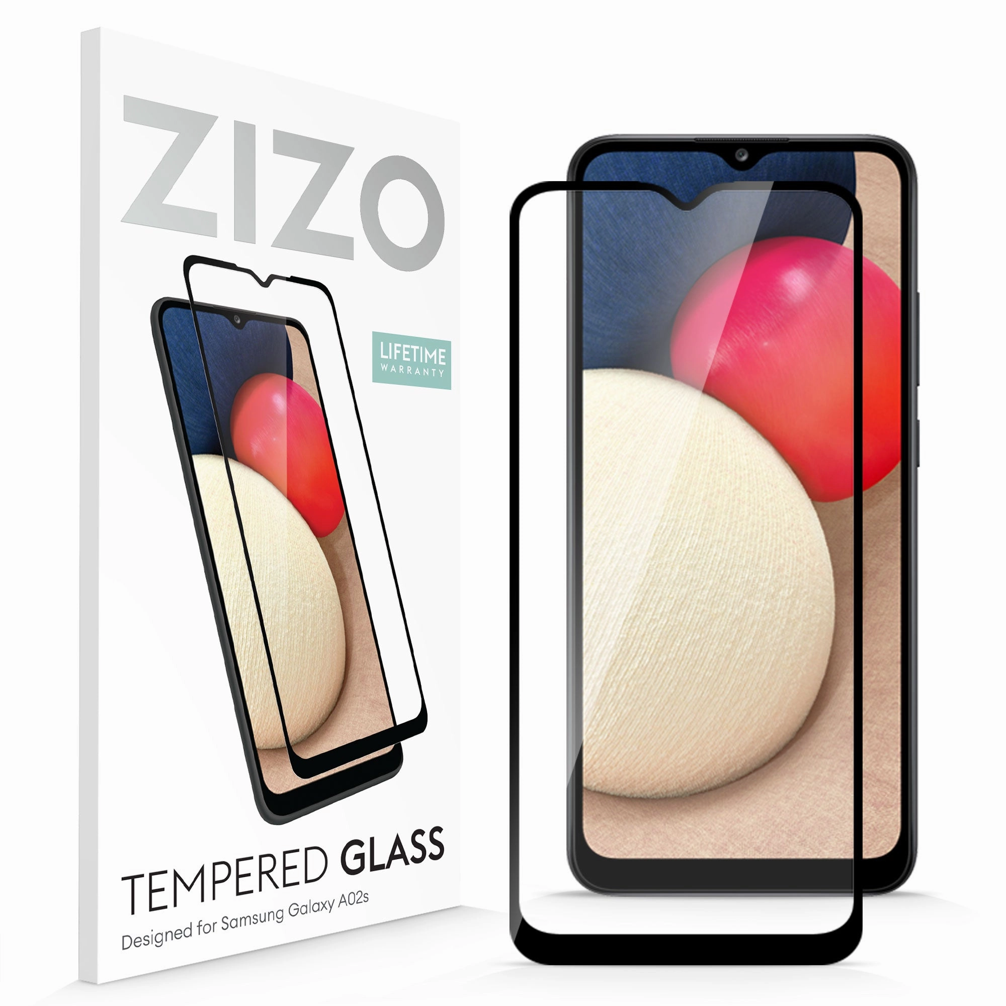 Rugged Feel Luxury Layer Texture ZIZO TEMPERED GLASS Screen Protector for Galaxy A02s