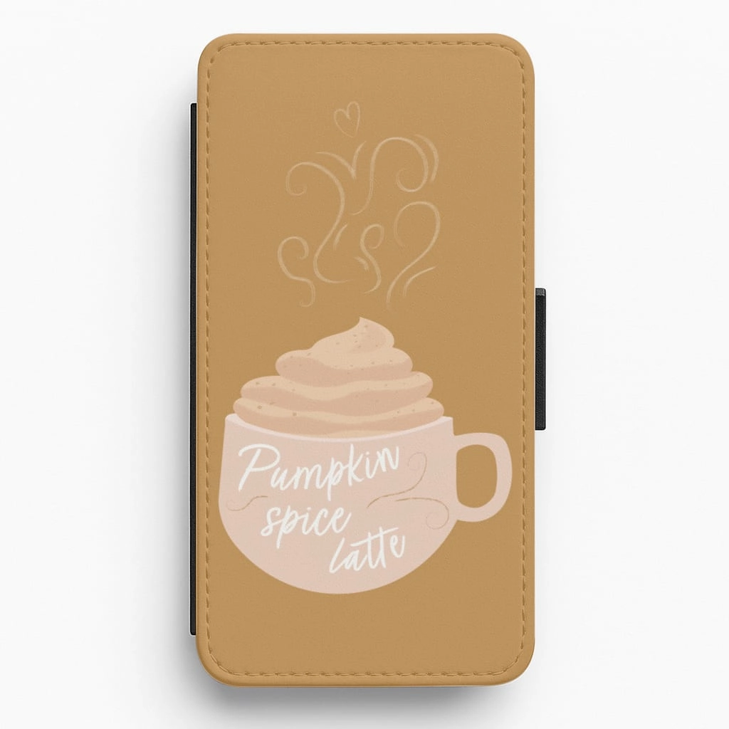 Protective Detail Pumpkin Spice Latte Flip / Wallet Phone Case