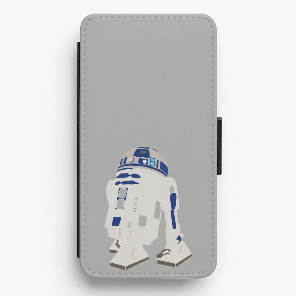 Colorful Accent Matte Detail R2D2 Flip / Wallet Phone Case