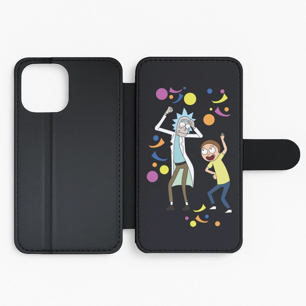 Hybrid Edge Finish R&M Dancing Flip / Wallet Phone Case
