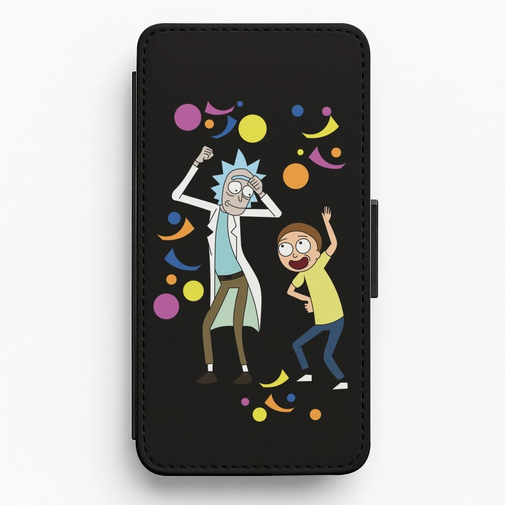 Classic Style Protective Material R&M Dancing Flip / Wallet Phone Case