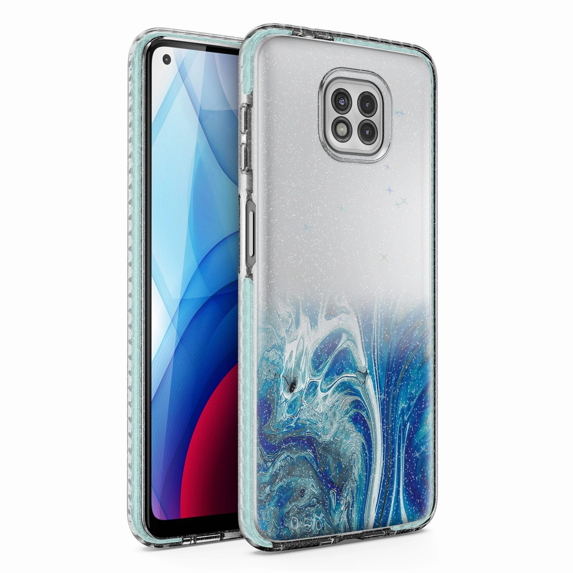 Affordable option ZIZO DIVINE Series Moto G Power (2021) Case - Arctic