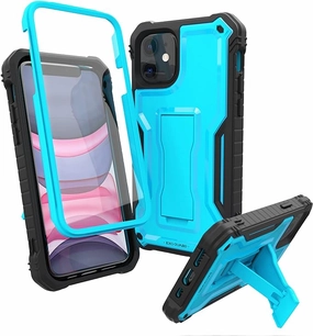 ExoGuard for iPhone 11 Series Case, Rubber Shockproof Full-Body Cover Case Built-in Screen Protector with Kickstand for iPhone 11/iPhone 11 Pro/iPhone 11 Pro Max Luxury Grip