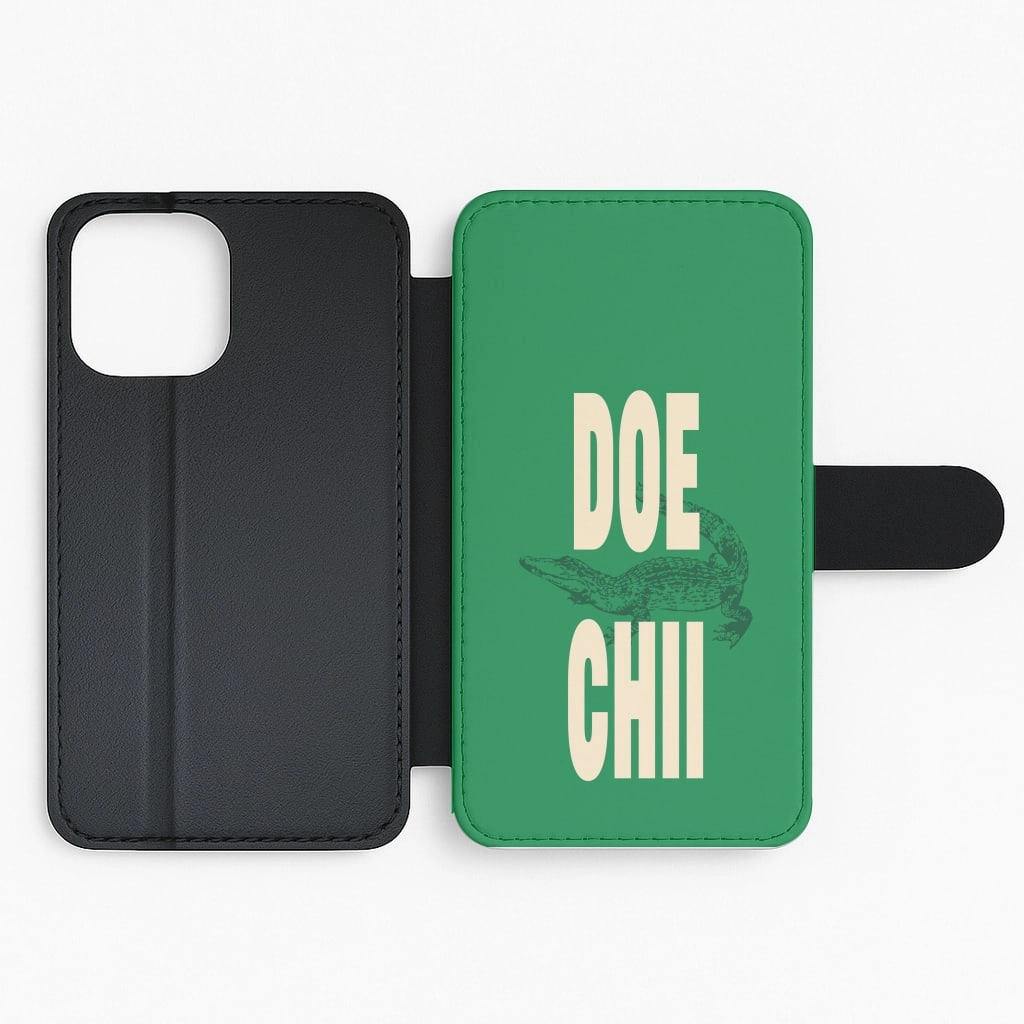 Practical Look Modern Build Rapper Alligator Print Flip / Wallet Phone Case