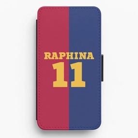 Red And blue Flip / Wallet Phone Case Tough Grip