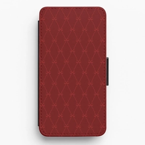 Red Bow Pattern Flip / Wallet Phone Case Protective Shell Design