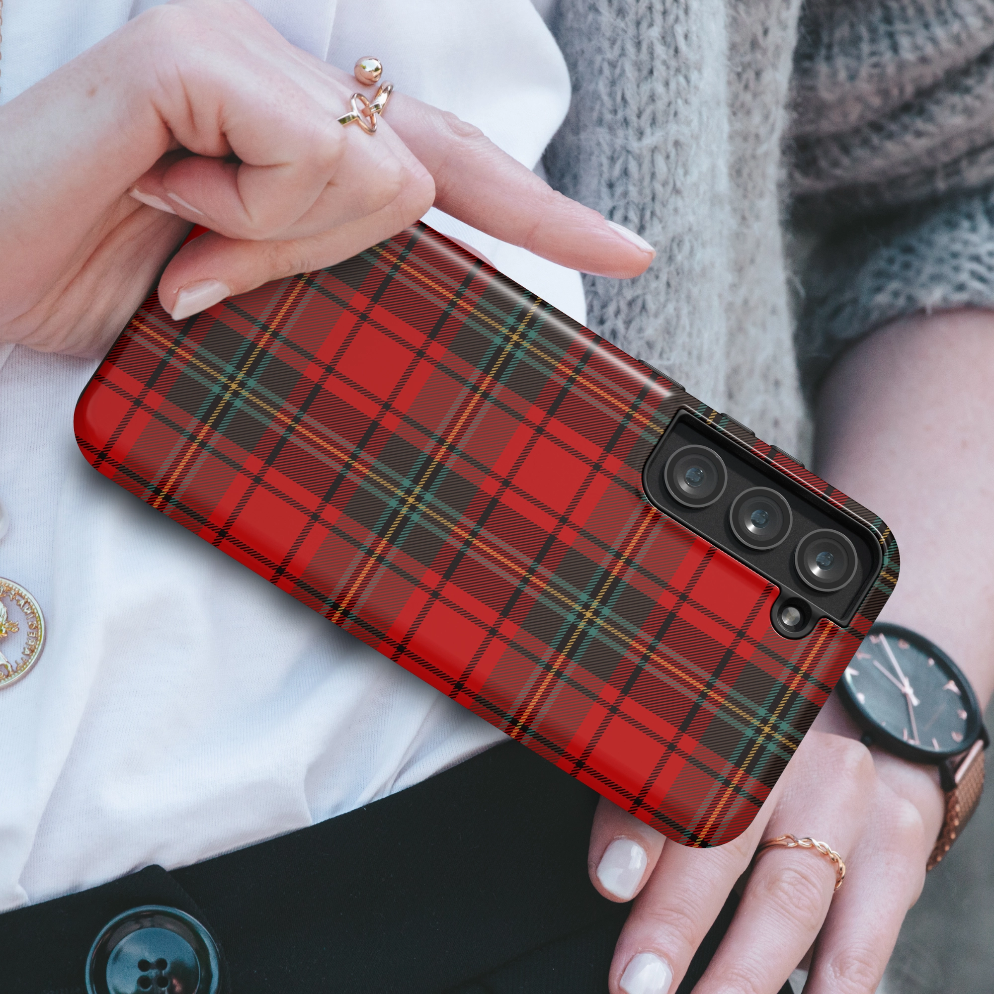 Red Highland Flexible Edge Texture