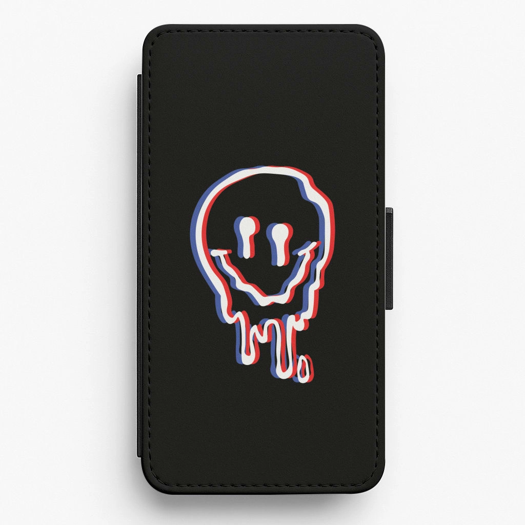 Smooth Fit Comfort touch Red Smiley - Juice Flip / Wallet Phone Case