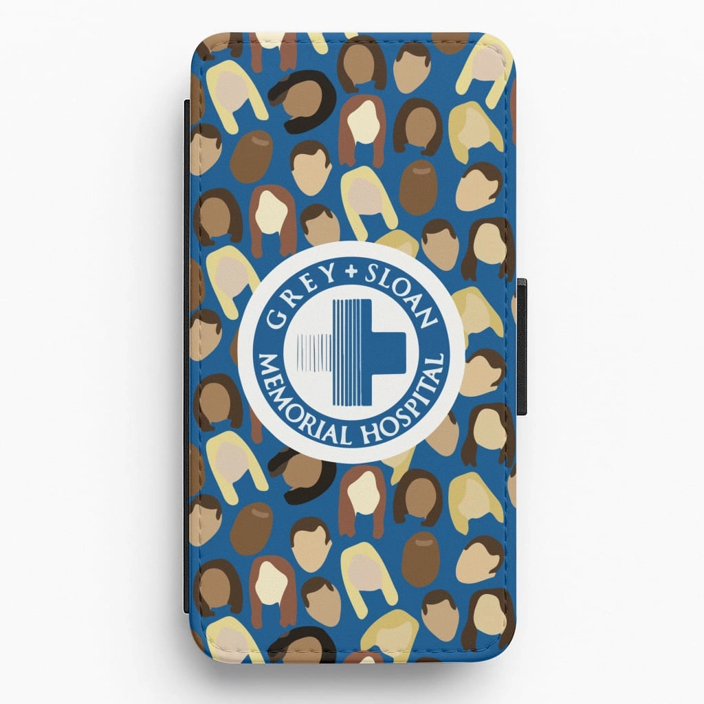 Grey Sloan Memeorial hospital - Grey's Anatomy Flip / Wallet Phone Case Flexible Texture