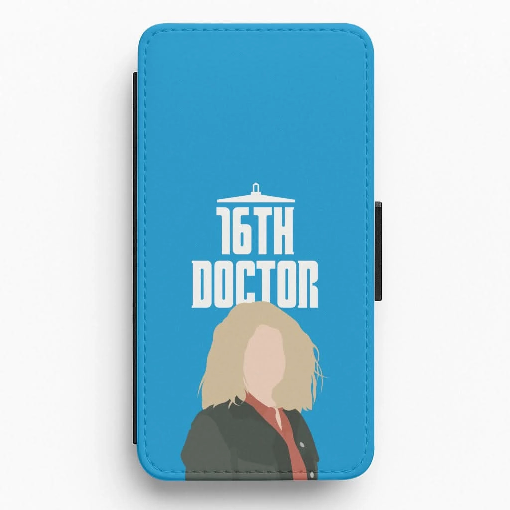 16th Doctor Billie Flip / Wallet Phone Case Flexible Grip Texture