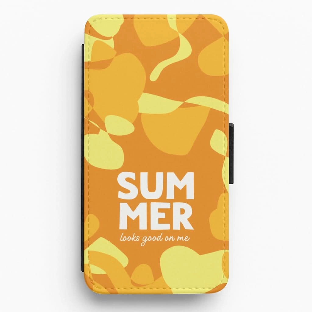 Shock Guard Summer Looks Good On Me Flip / Wallet Phone Case