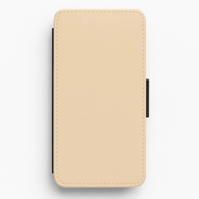 Comfort Detail Back To Casics - Pretty Pastels - Plain Orange Flip / Wallet Phone Case