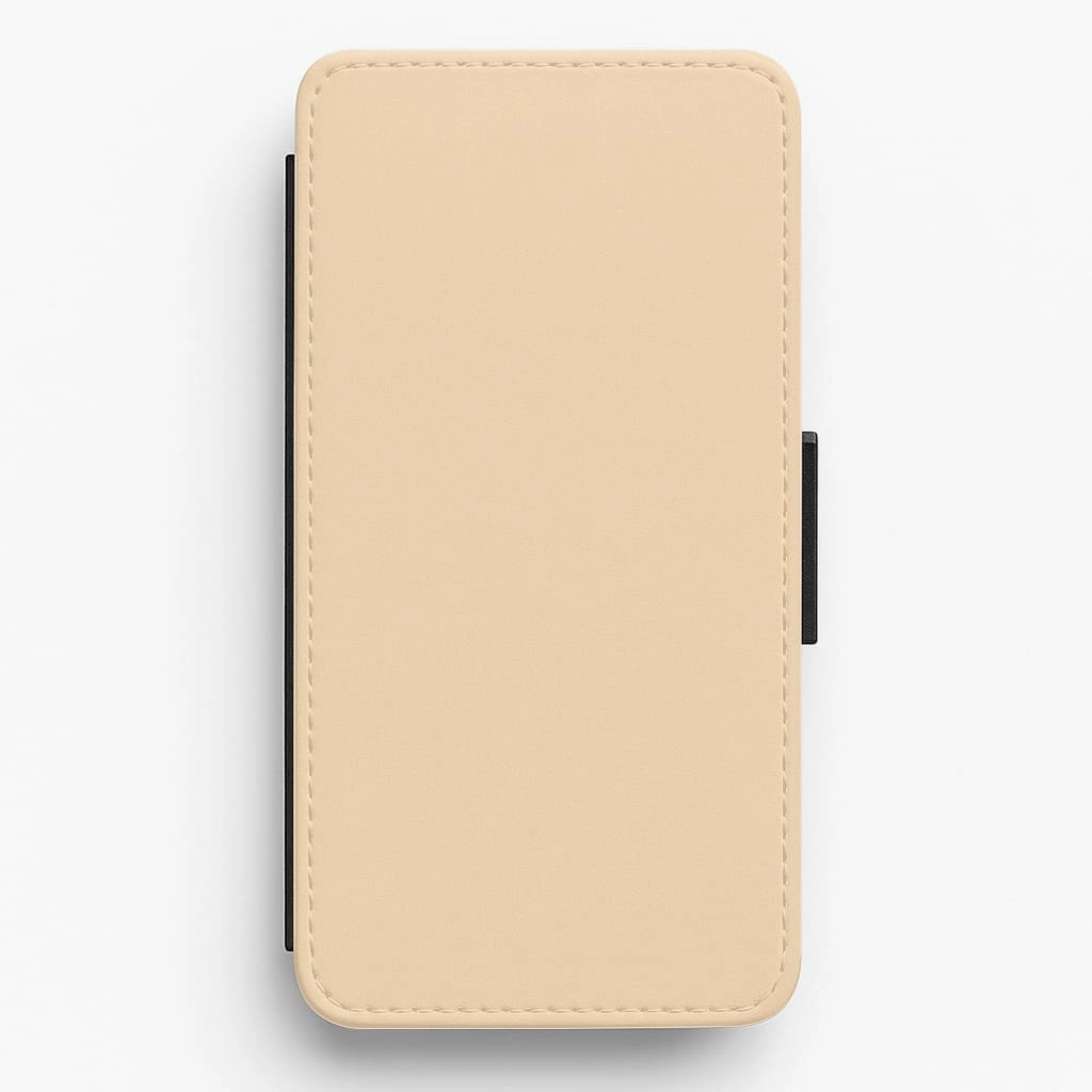 Comfort Detail Back To Casics - Pretty Pastels - Plain Orange Flip / Wallet Phone Case