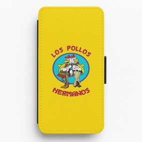 Rugged Frame Los Pollos Hermanos Flip Wallet Phone Case