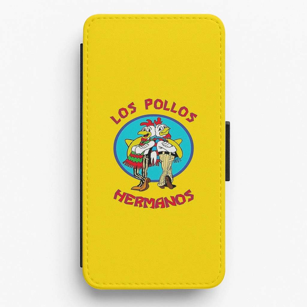 Rugged Frame Los Pollos Hermanos Flip Wallet Phone Case