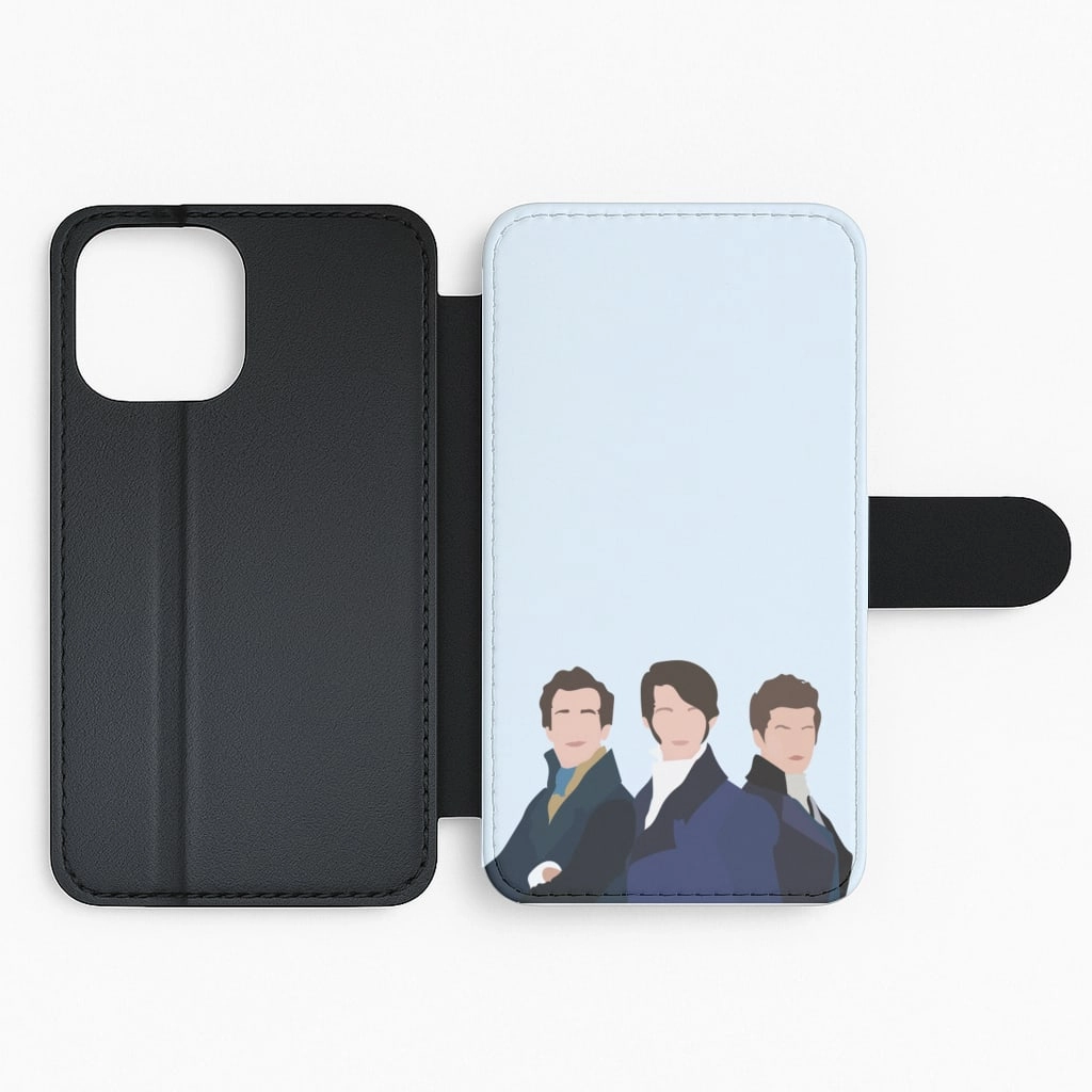 Regency Era Boys Flip / Wallet Phone Case Universal Fit Comfort Layer Texture