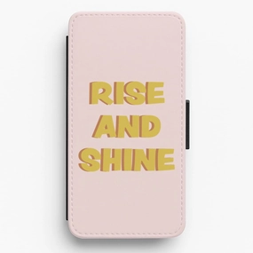 Durable Surface Rise And Shine - Kardashian Flip / Wallet Phone Case
