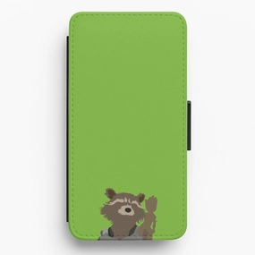 Rocket Raccoon And Groot - GOTG Flip / Wallet Phone Case Glossy surface