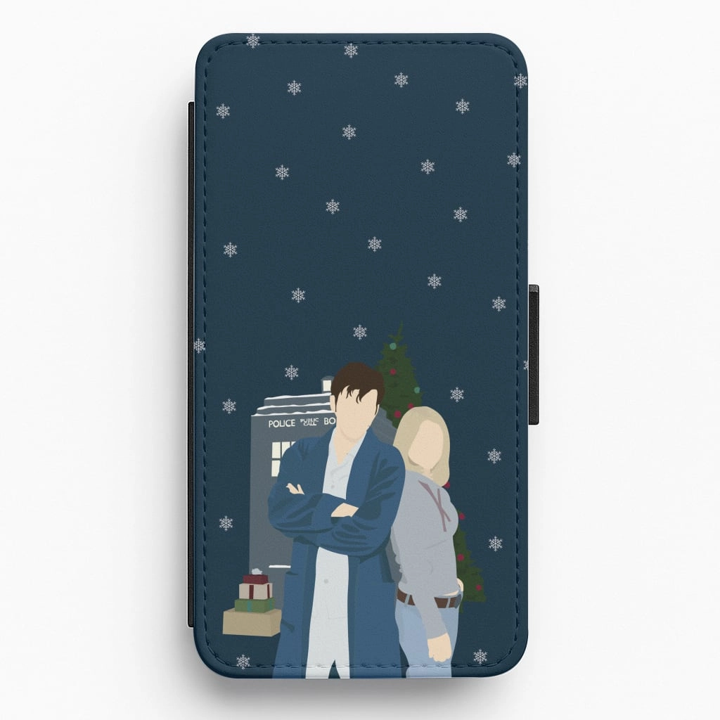 Rose And The Doctor Flip / Wallet Phone Case Compact Texture Luxury Coating