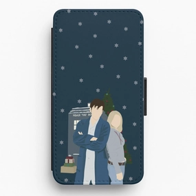 Rose And The Doctor Flip / Wallet Phone Case Compact Texture Luxury Coating