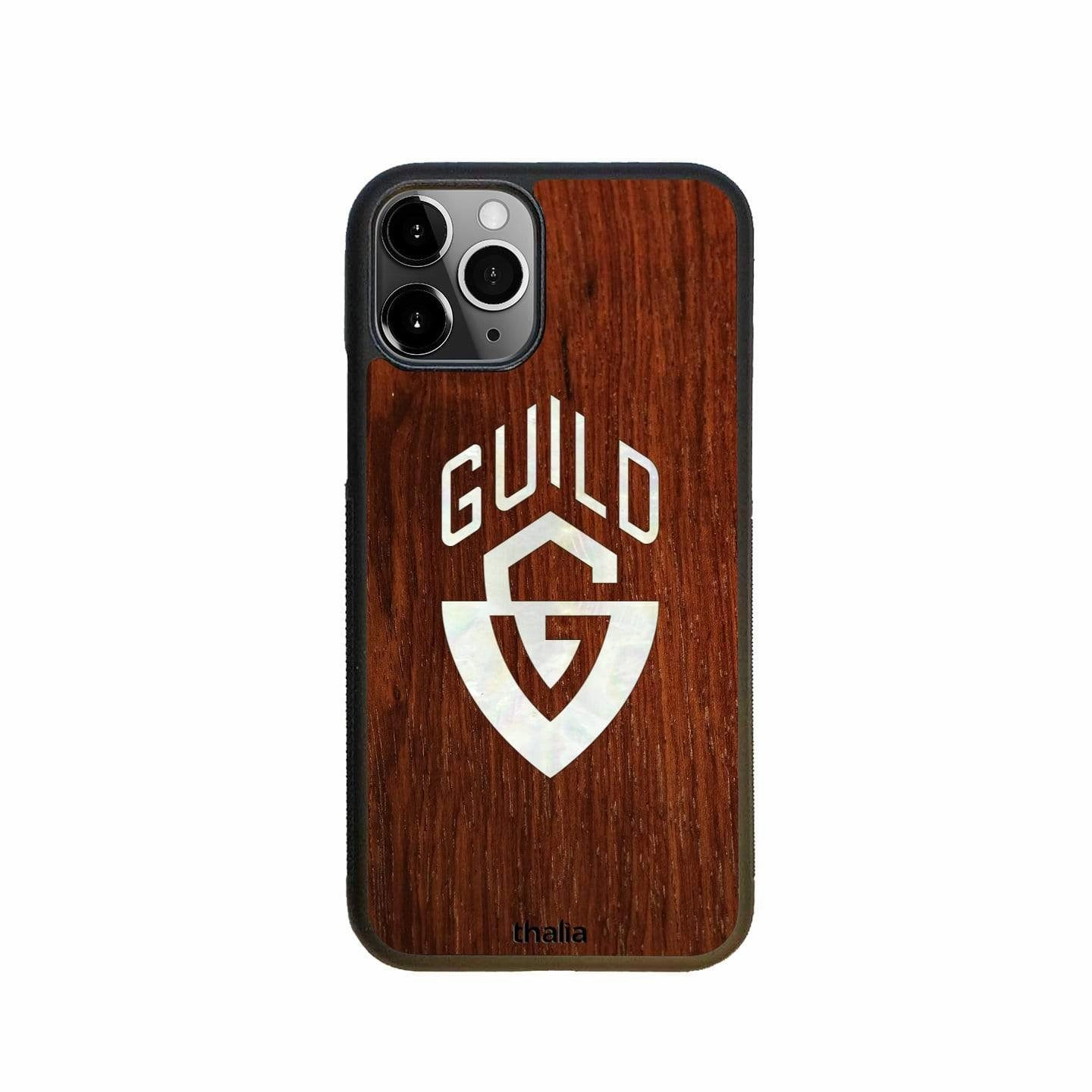 Edge Reinforced Outdoor Travel Rosewood with Guild G-Shield Pearl Logo | iPhone Case
