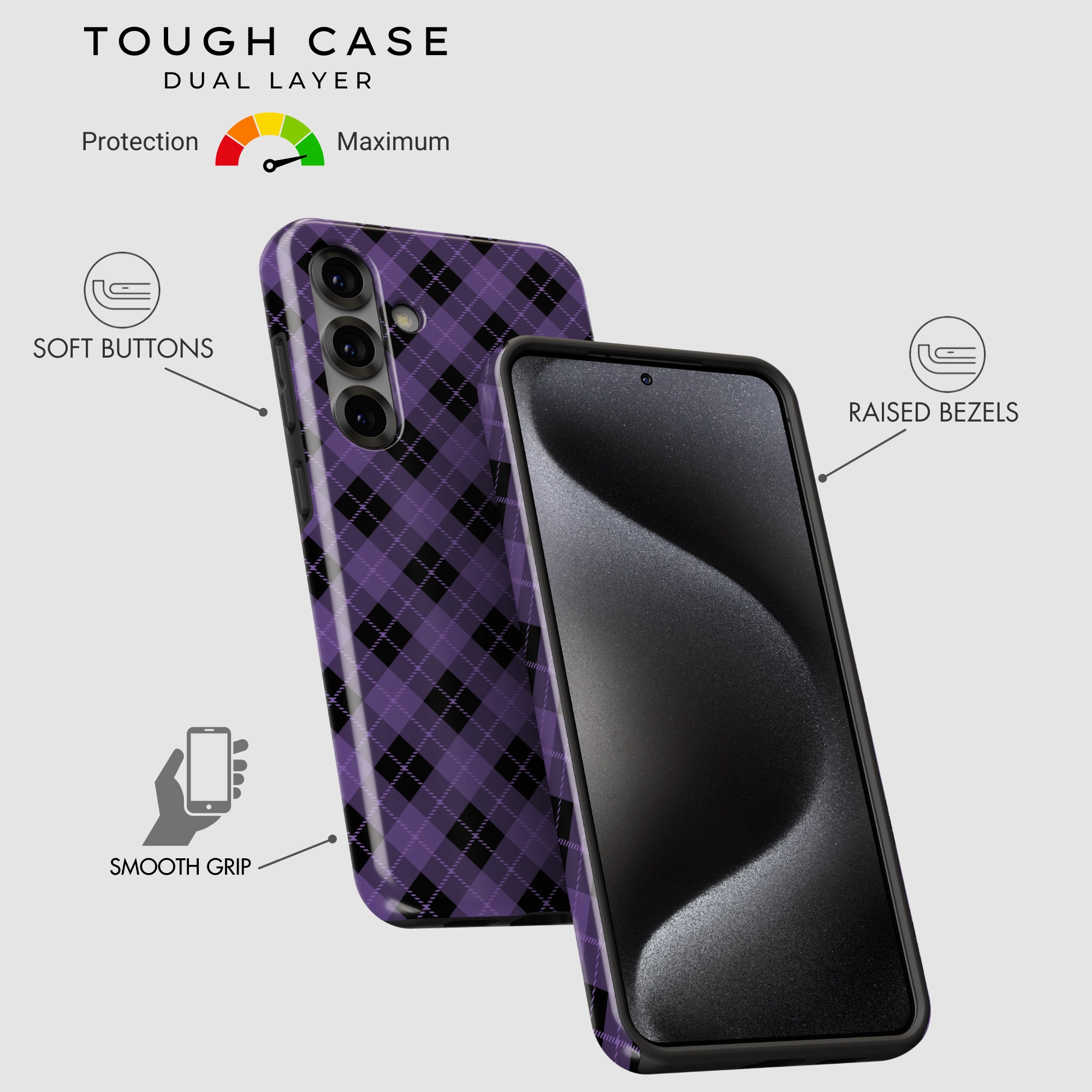 Comfort Shape Modern Form Royal Plaid