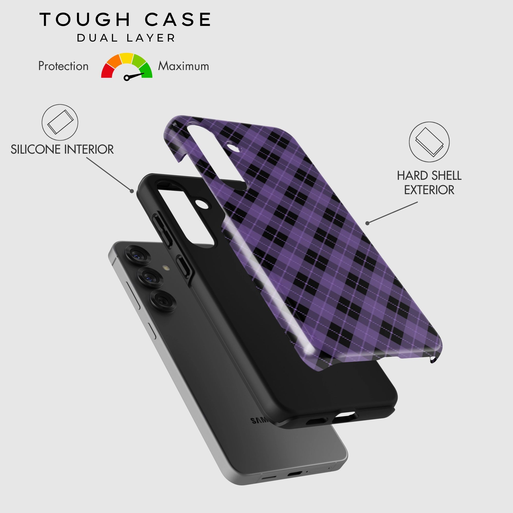 Royal Plaid Smooth Feel Surface Lightweight Frame