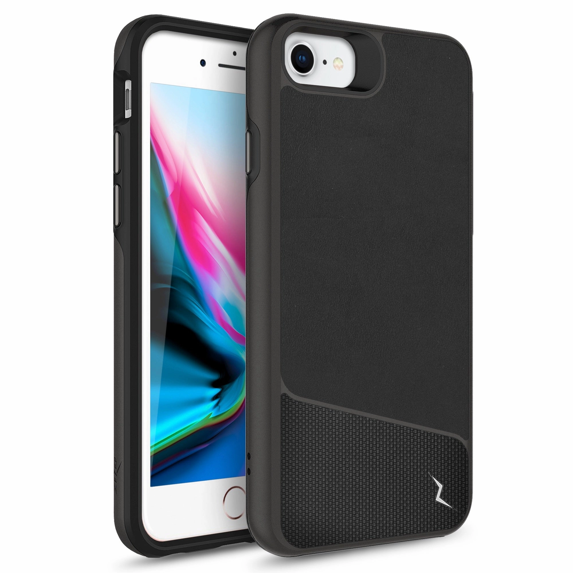 Durable Texture ZIZO DIVISION Series Case for iPhone SE (3rd and 2nd gen)/8/7 - Nylon Black