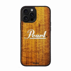 Sport Inspired Pearl Hawaiian Koa with Horizontal Pearl Logo  | iPhone Case