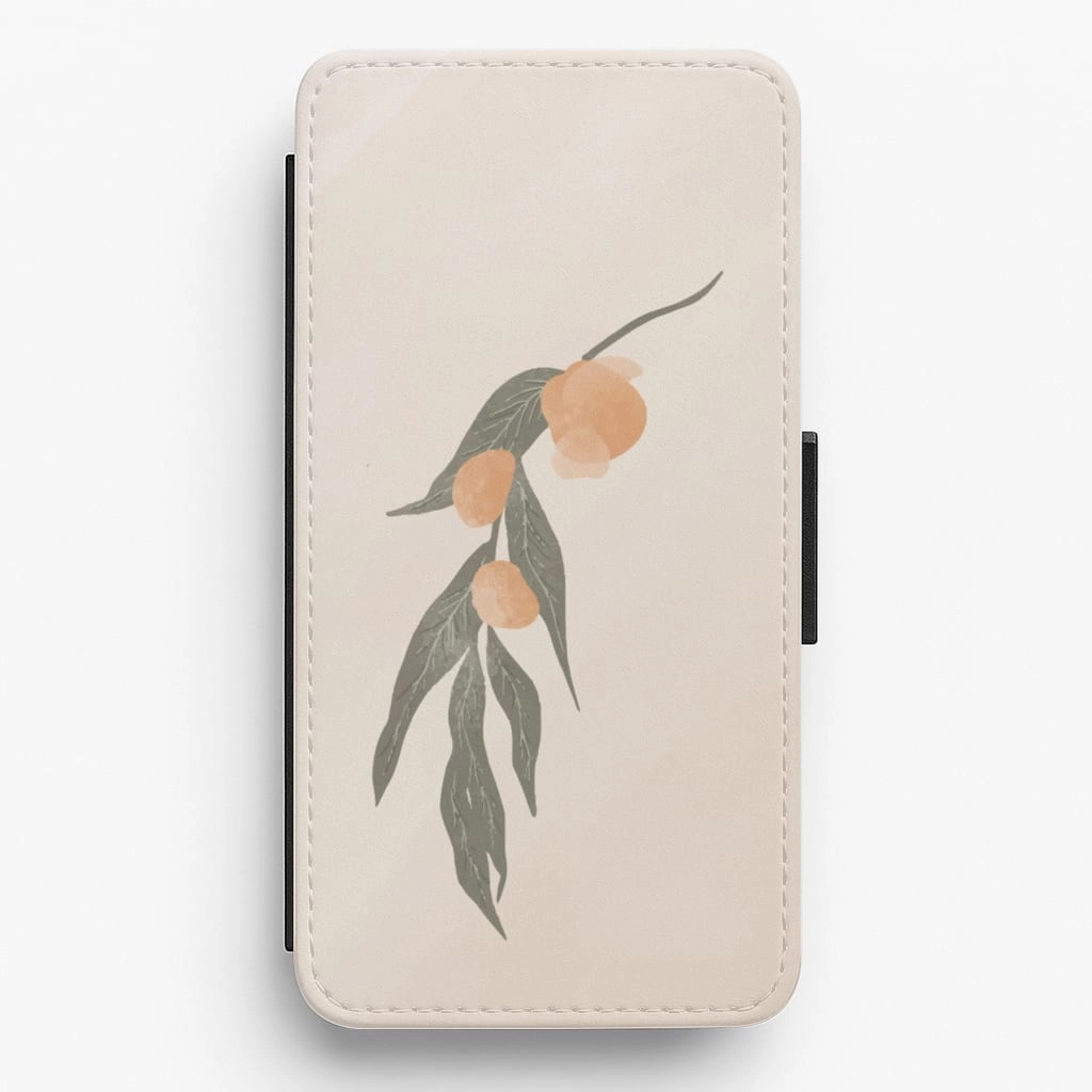 Spring Peaches Flip / Wallet Phone Case Daily Style Travel Essential